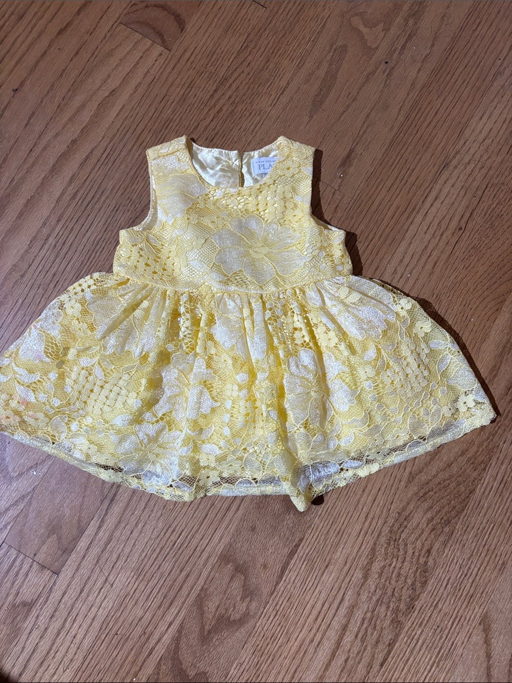 Children’s Place 0-3 month yellow lace dress
